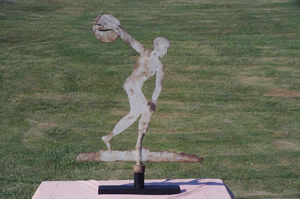Discus Thrower<br>weathervane stand
